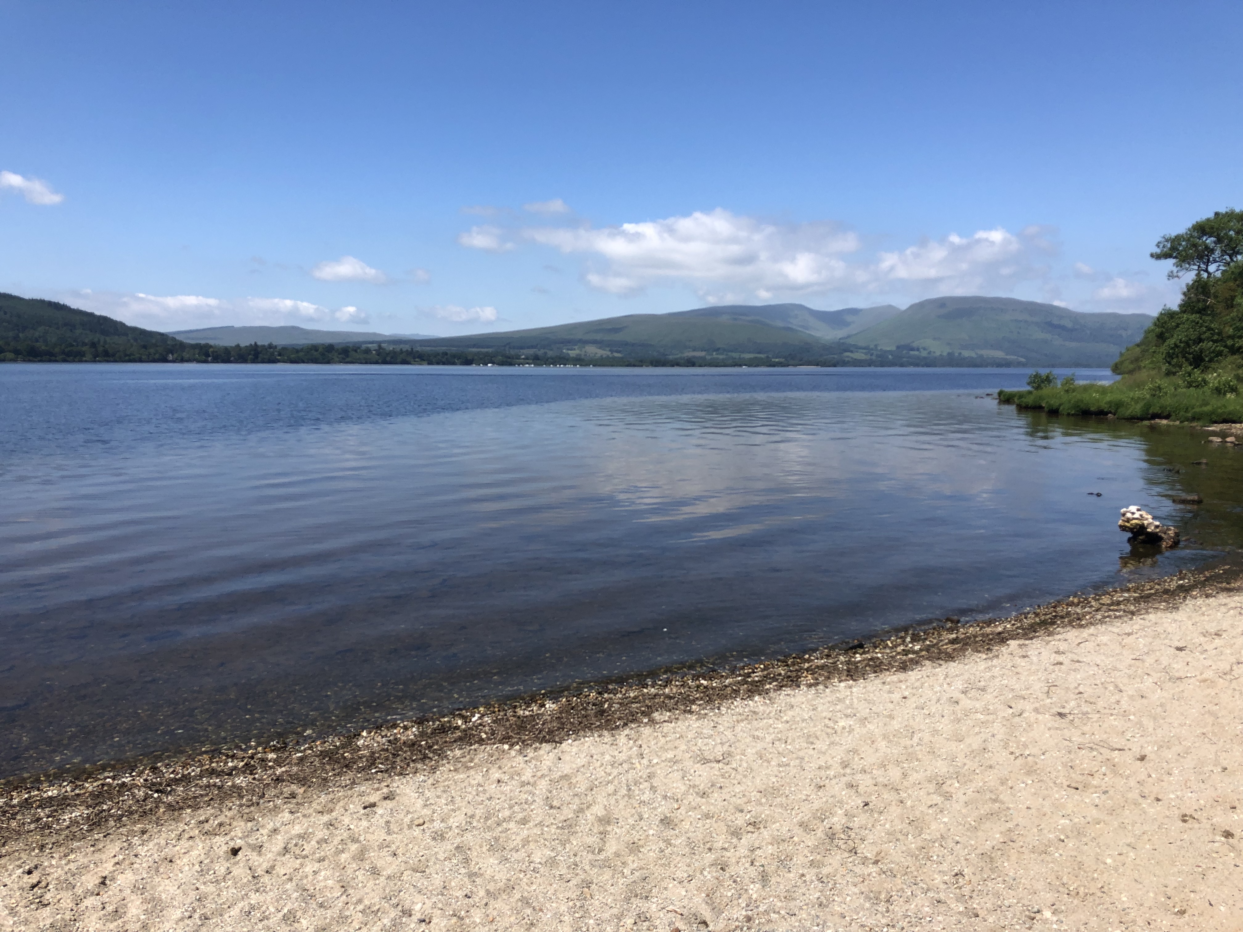 Plage avec sable à Balloch Plage avec sable à Balloch