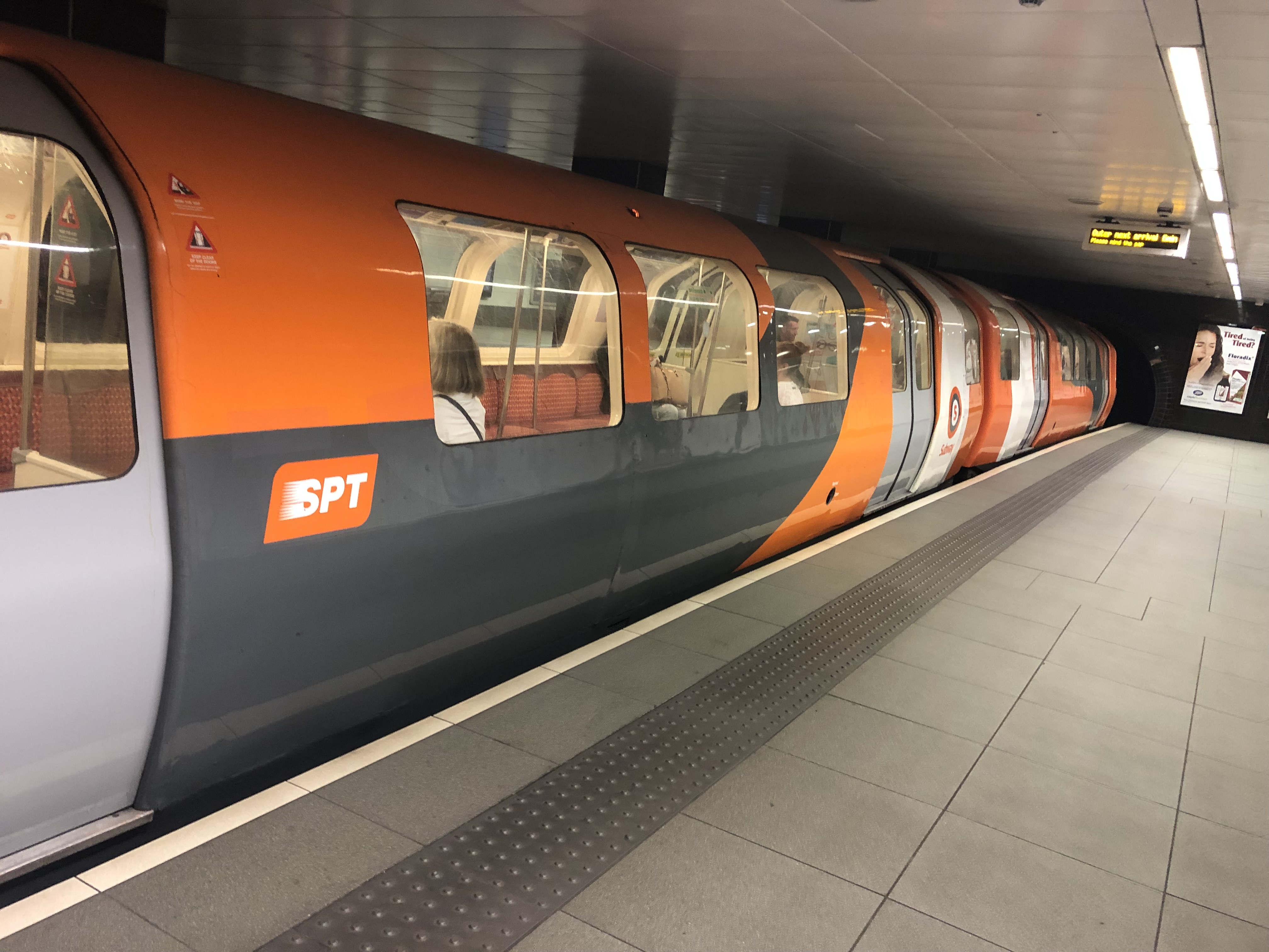 rame de métro à Glasgow rame de métro à Glasgow